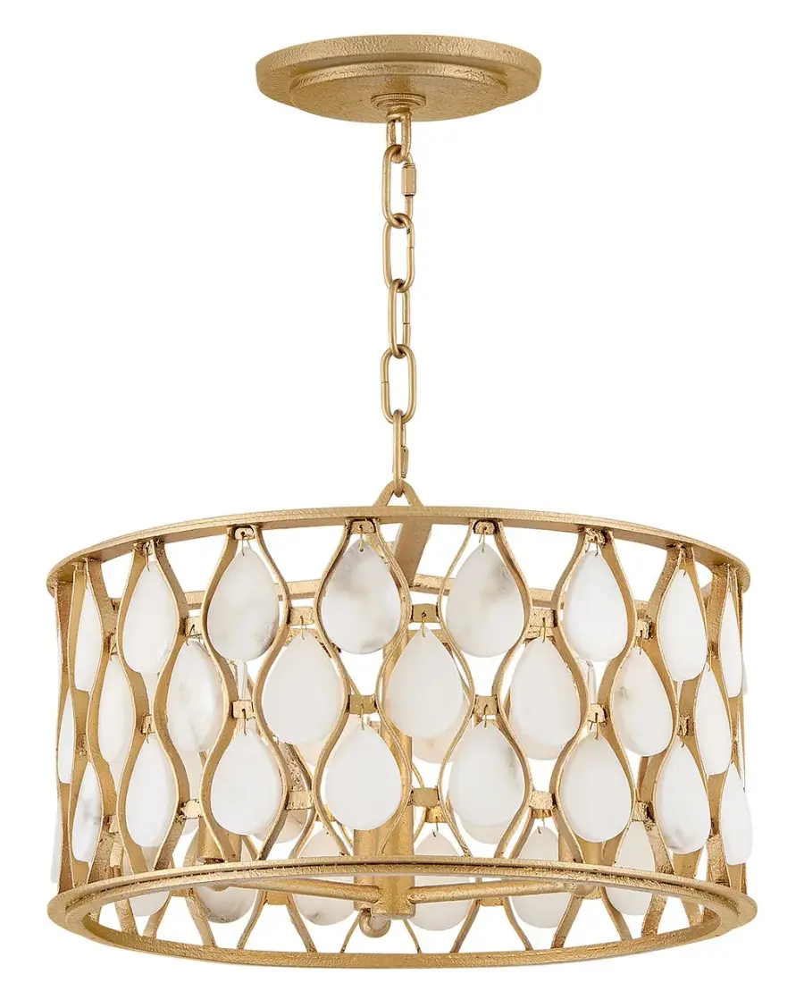 Estie Medium Convertible Semi-Flush Mount in Piastra Gold - Image 5