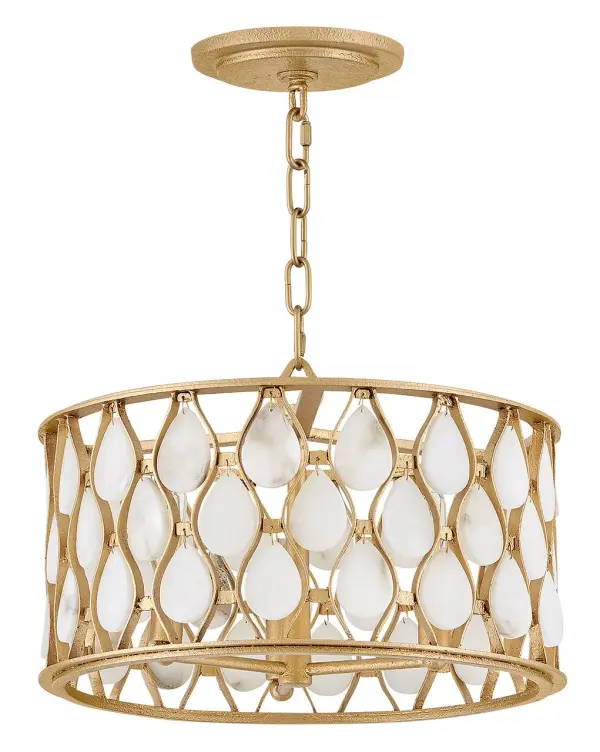 Estie Medium Convertible Semi-Flush Mount in Piastra Gold - Image 6