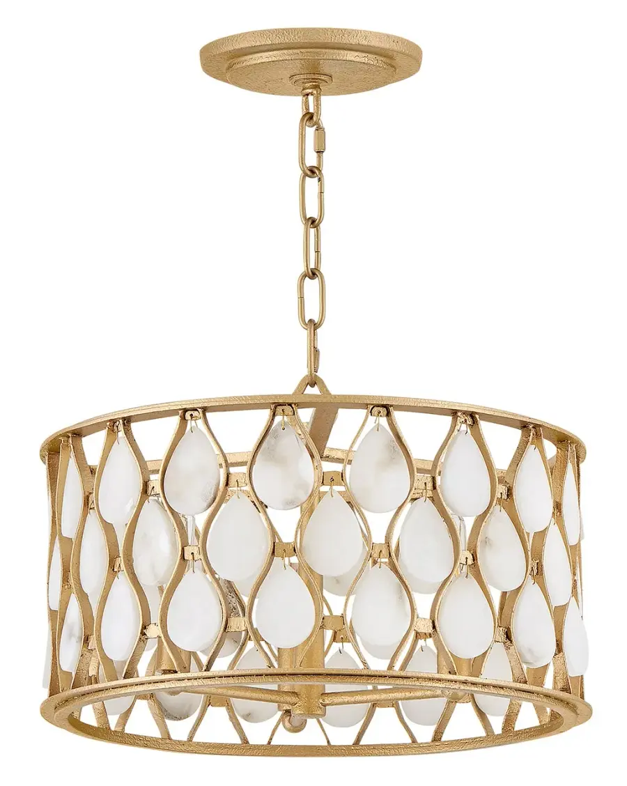 Estie Medium Convertible Semi-Flush Mount in Piastra Gold - Image 6
