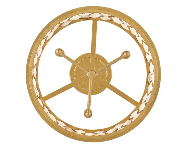 Estie Medium Convertible Semi-Flush Mount in Piastra Gold - Image 7