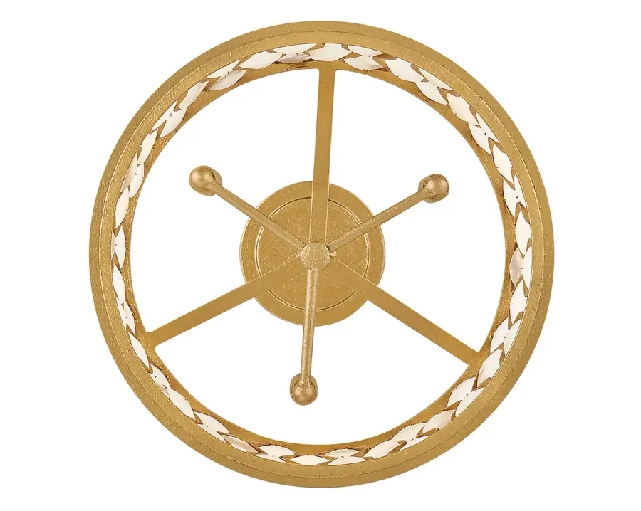 Estie Medium Convertible Semi-Flush Mount in Piastra Gold - Image 7