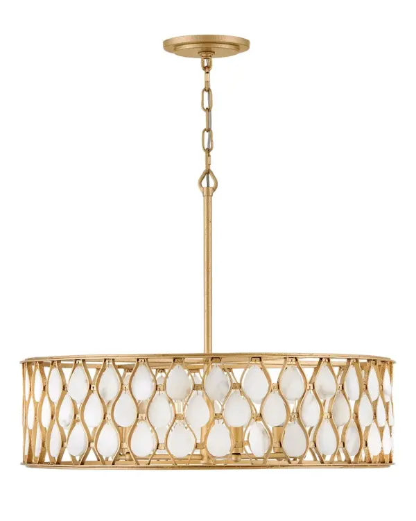 Estie Medium Chandelier in Piastra Gold - Image 1