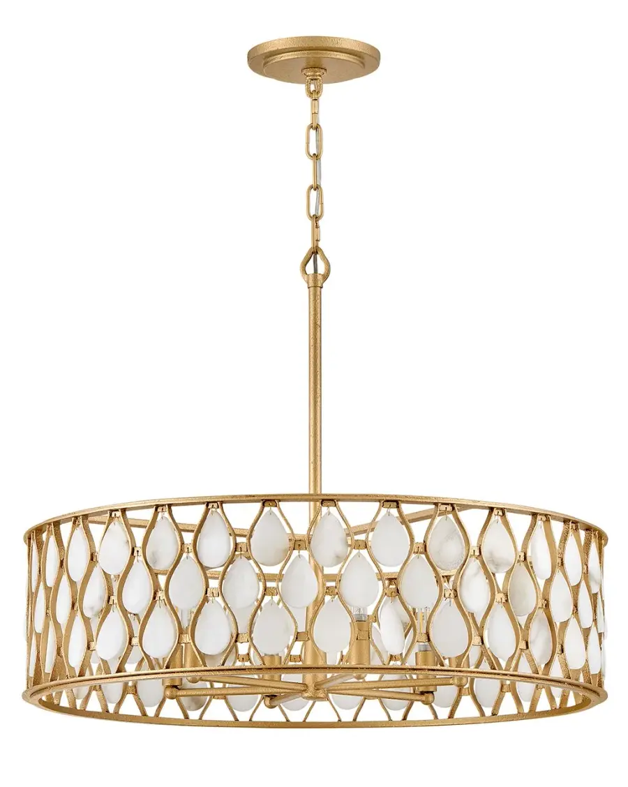 Estie Medium Chandelier in Piastra Gold - Image 5