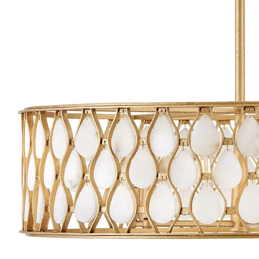 Estie Medium Chandelier in Piastra Gold - Image 9