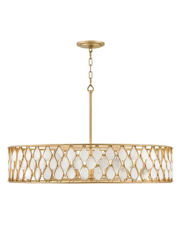 Estie Large Chandelier in Piastra Gold - Image 1