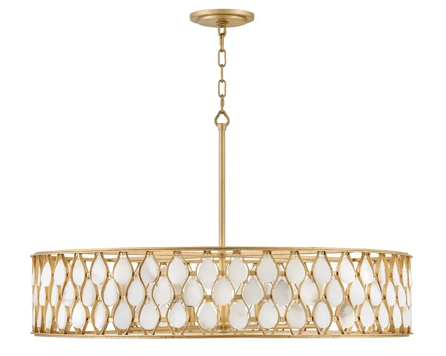 Estie Large Chandelier in Piastra Gold - Image 3