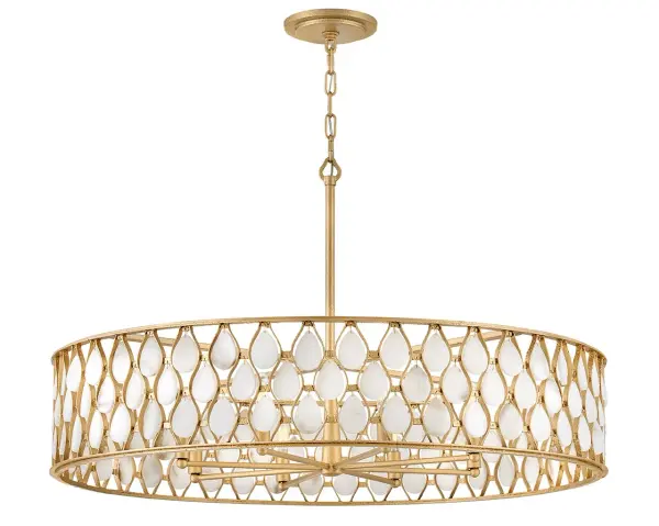 Estie Large Chandelier in Piastra Gold - Image 4