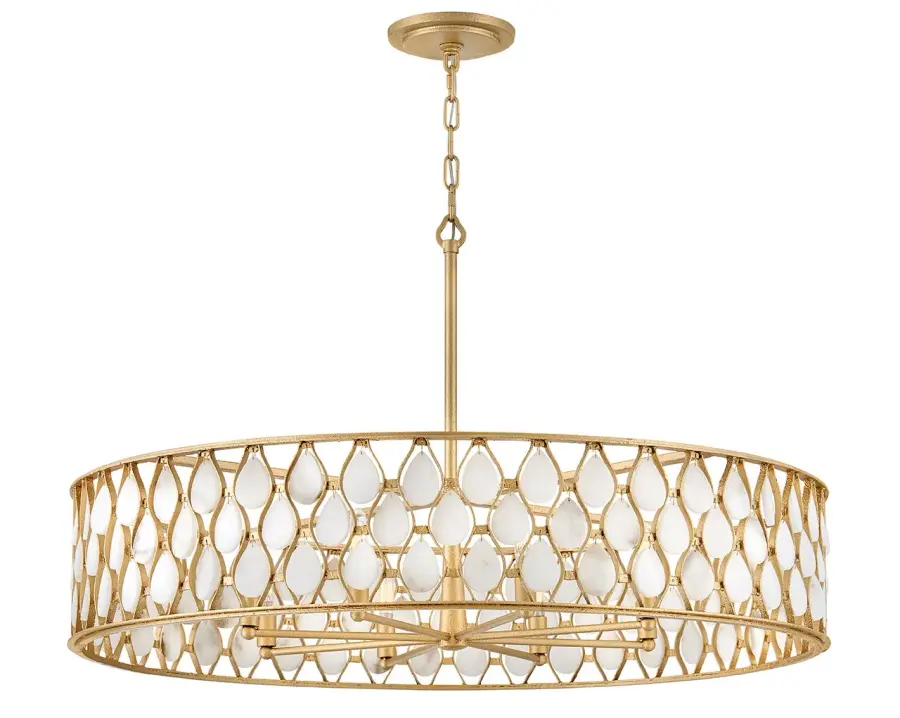 Estie Large Chandelier in Piastra Gold - Image 4