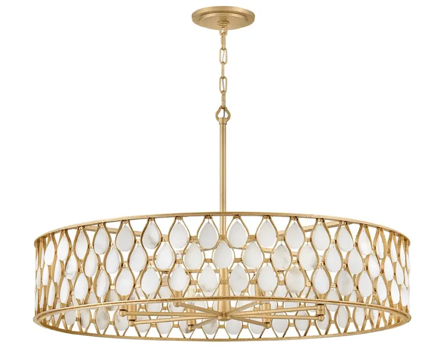 Estie Large Chandelier in Piastra Gold - Image 5