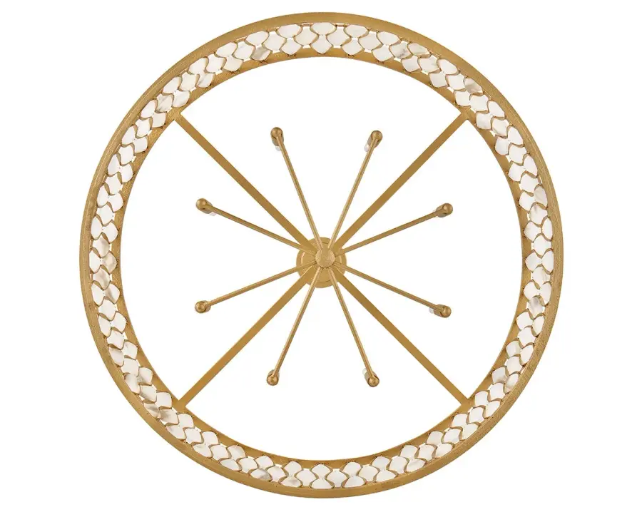 Estie Large Chandelier in Piastra Gold - Image 6