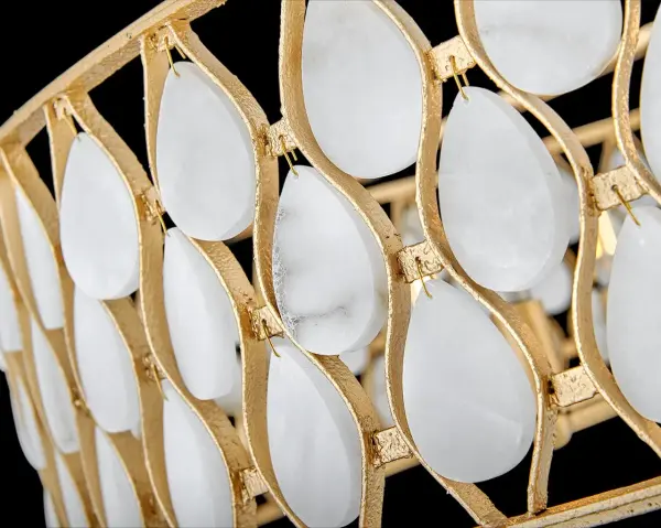 Estie Large Chandelier in Piastra Gold - Image 8