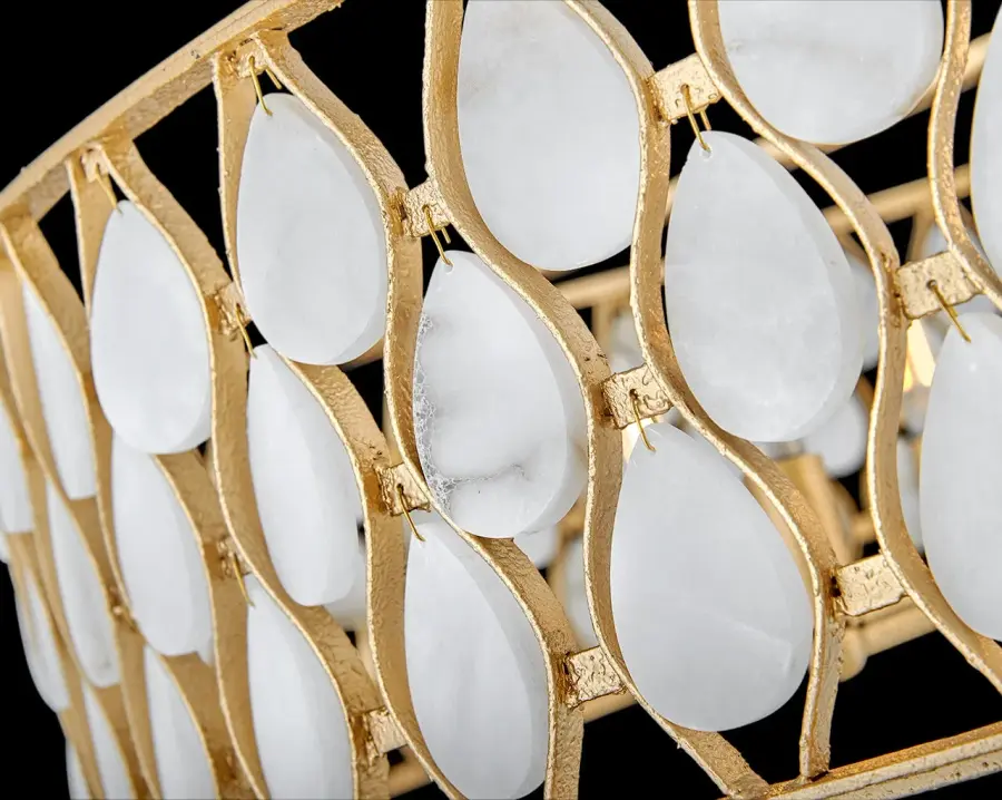 Estie Large Chandelier in Piastra Gold - Image 8
