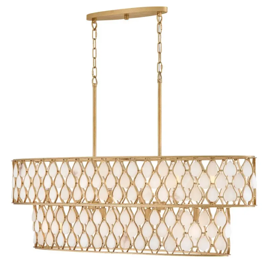 Estie Medium Ten Light Linear Chandelier - Image 1