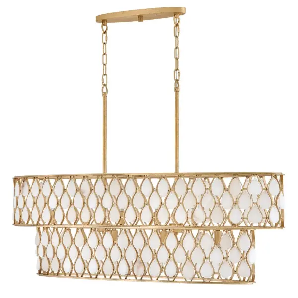 Estie Medium Ten Light Linear Chandelier - Image 3
