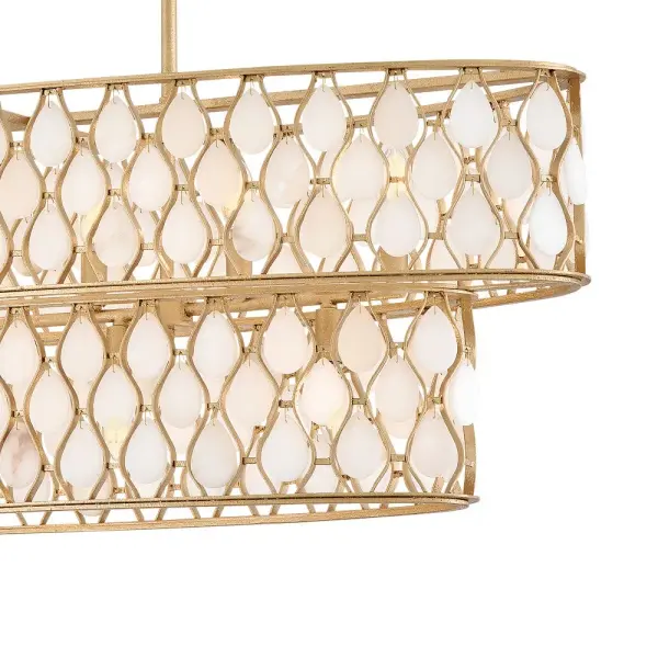 Estie Medium Ten Light Linear Chandelier - Image 4