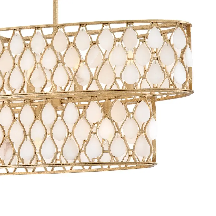 Estie Medium Ten Light Linear Chandelier - Image 4