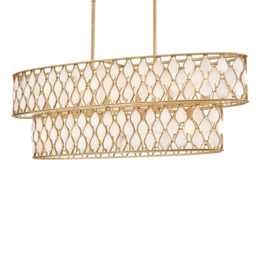 Estie Medium Ten Light Linear Chandelier - Image 5