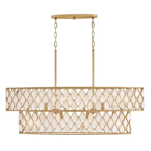 Estie Medium Ten Light Linear Chandelier - Image 10