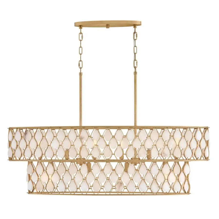 Estie Medium Ten Light Linear Chandelier - Image 10