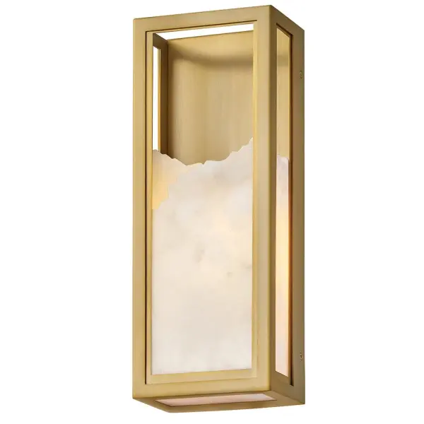 Veleta Large Single Light Sconce in Lacquered Brass - Image 8