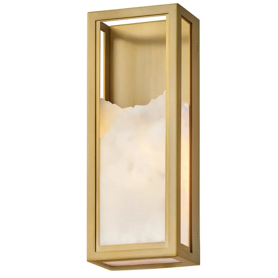Veleta Large Single Light Sconce in Lacquered Brass - Image 8
