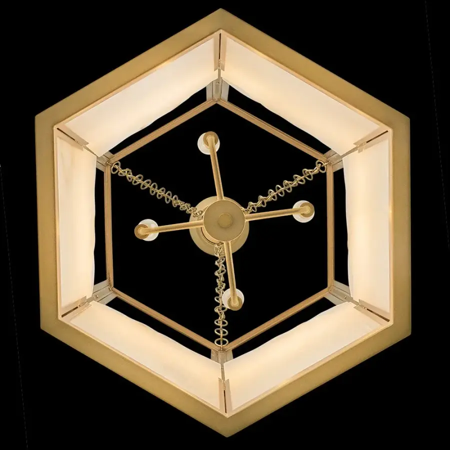 Veleta Medium Chandelier in Lacquered Brass - Image 7