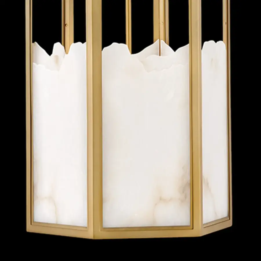 Veleta Medium Chandelier in Lacquered Brass - Image 8