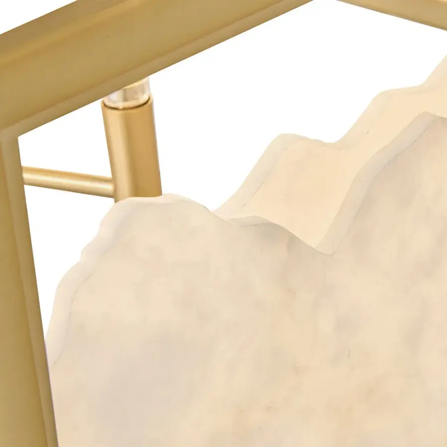 Veleta Large Drum Chandelier in Lacquered Brass - Image 5