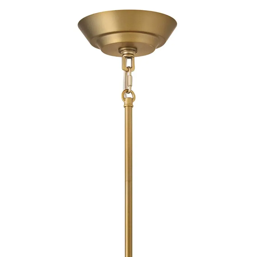 Veleta Large Drum Chandelier in Lacquered Brass - Image 8