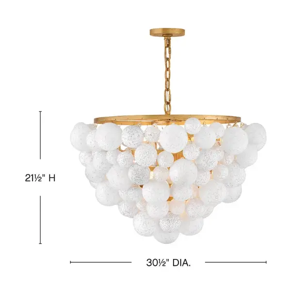 Marabel Medium Chandelier with Hand-Blown Glass Spheres - Image 2