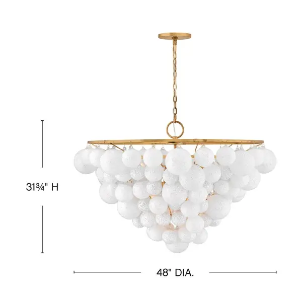 Marabel Large Chandelier with Hand-Blown Glass Spheres - Image 2