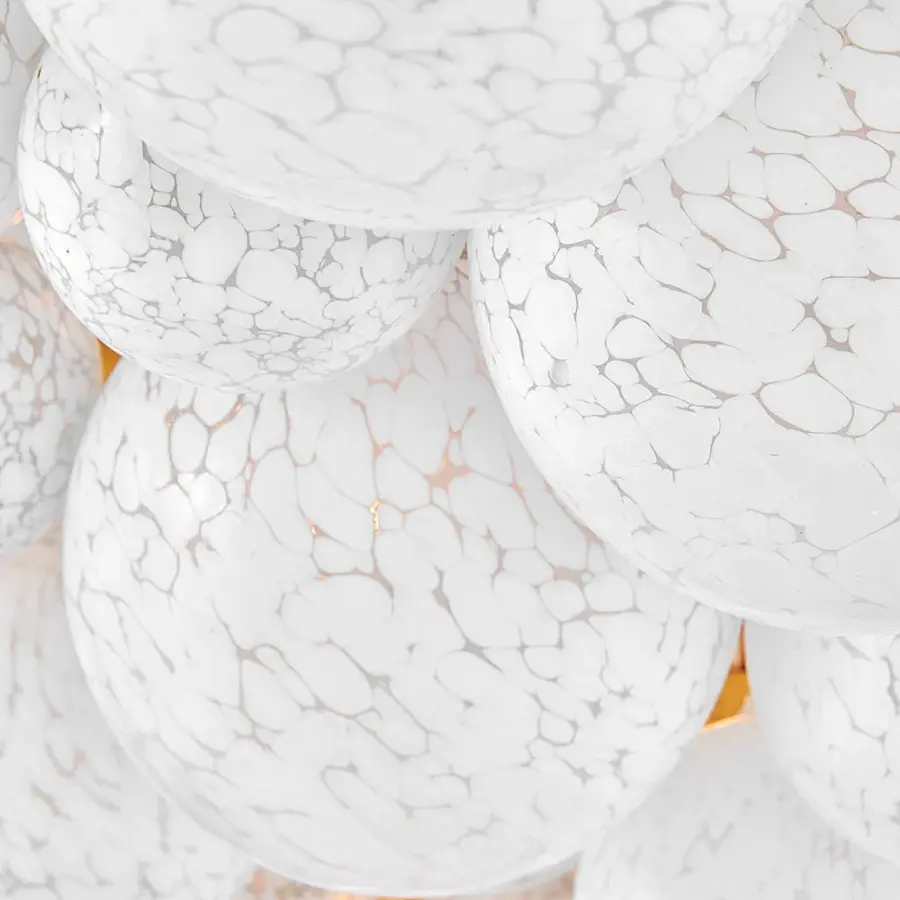 Marabel Large Chandelier with Hand-Blown Glass Spheres - Image 4