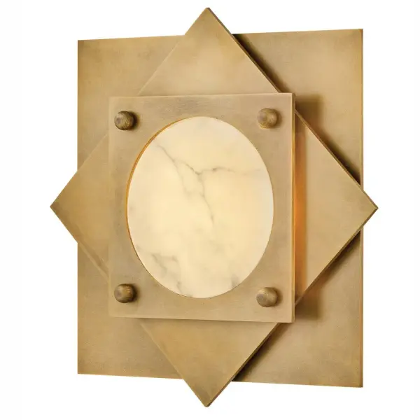 Sophisticated Art Deco Flush Mount with Warm Alabaster Glow - Image 8