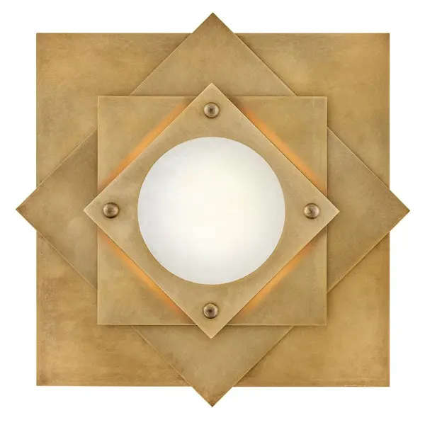 Stunning Art Deco Flush Mount with Geometric Elegance - Image 3
