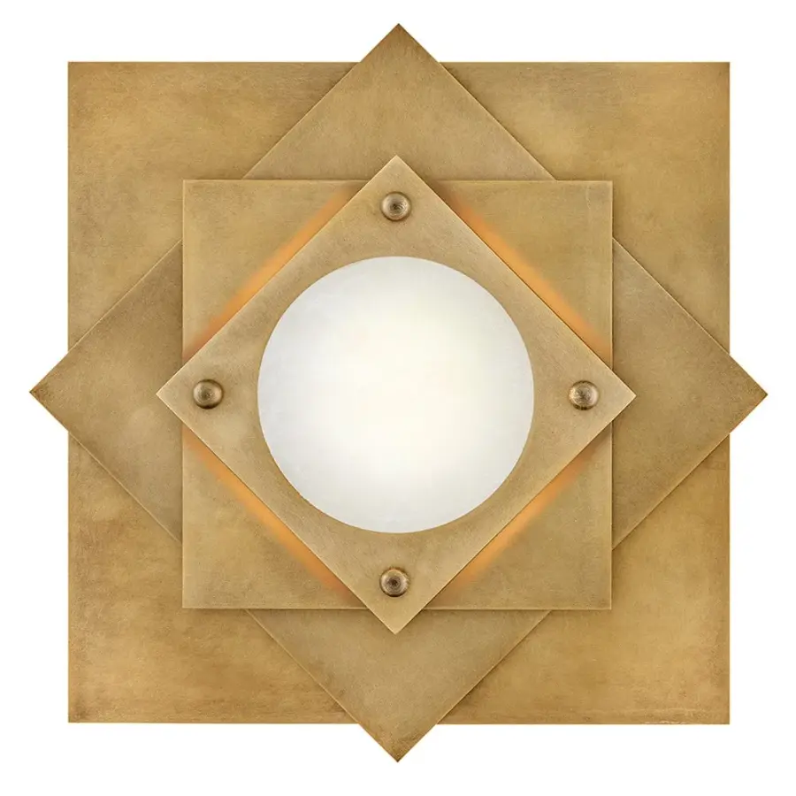 Stunning Art Deco Flush Mount with Geometric Elegance - Image 3