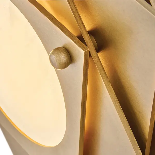 Stunning Art Deco Flush Mount with Geometric Elegance - Image 4