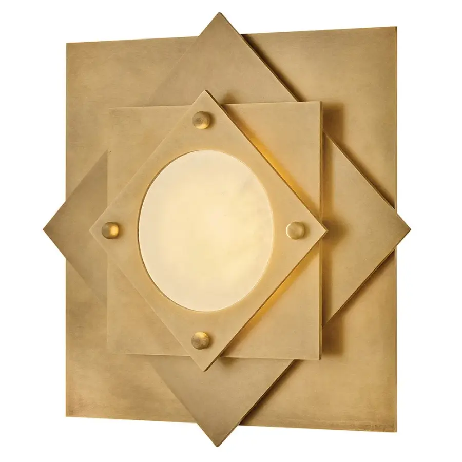 Stunning Art Deco Flush Mount with Geometric Elegance - Image 7