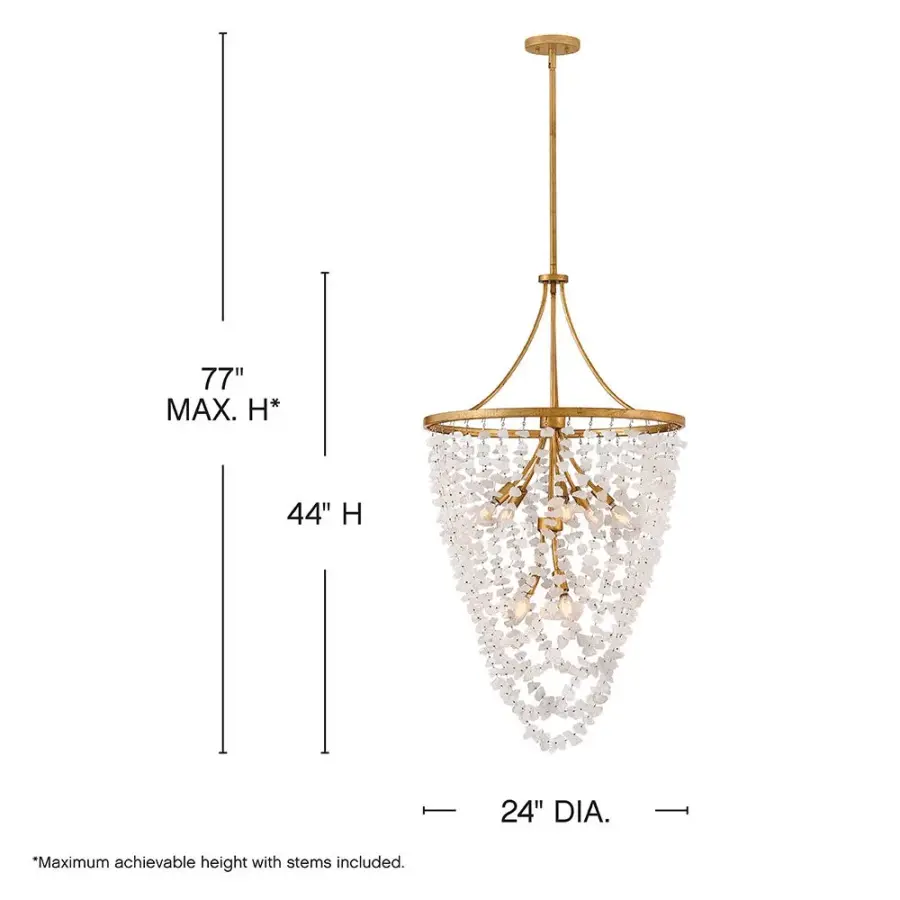 Myra Medium Rock Crystal Chandelier - Image 2