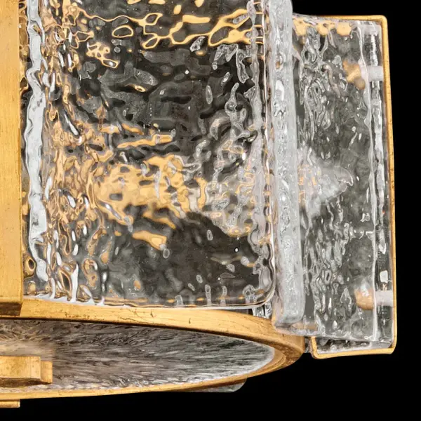 Florian Medium Semi-Flush Mount in Distressed Brass - Image 3