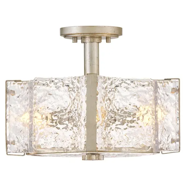Florian Medium Semi-Flush Mount in Glacial - Image 6