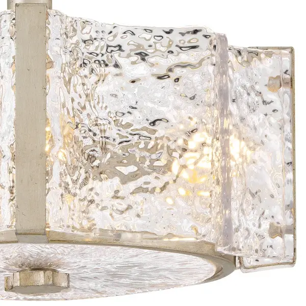 Florian Medium Semi-Flush Mount in Glacial - Image 7