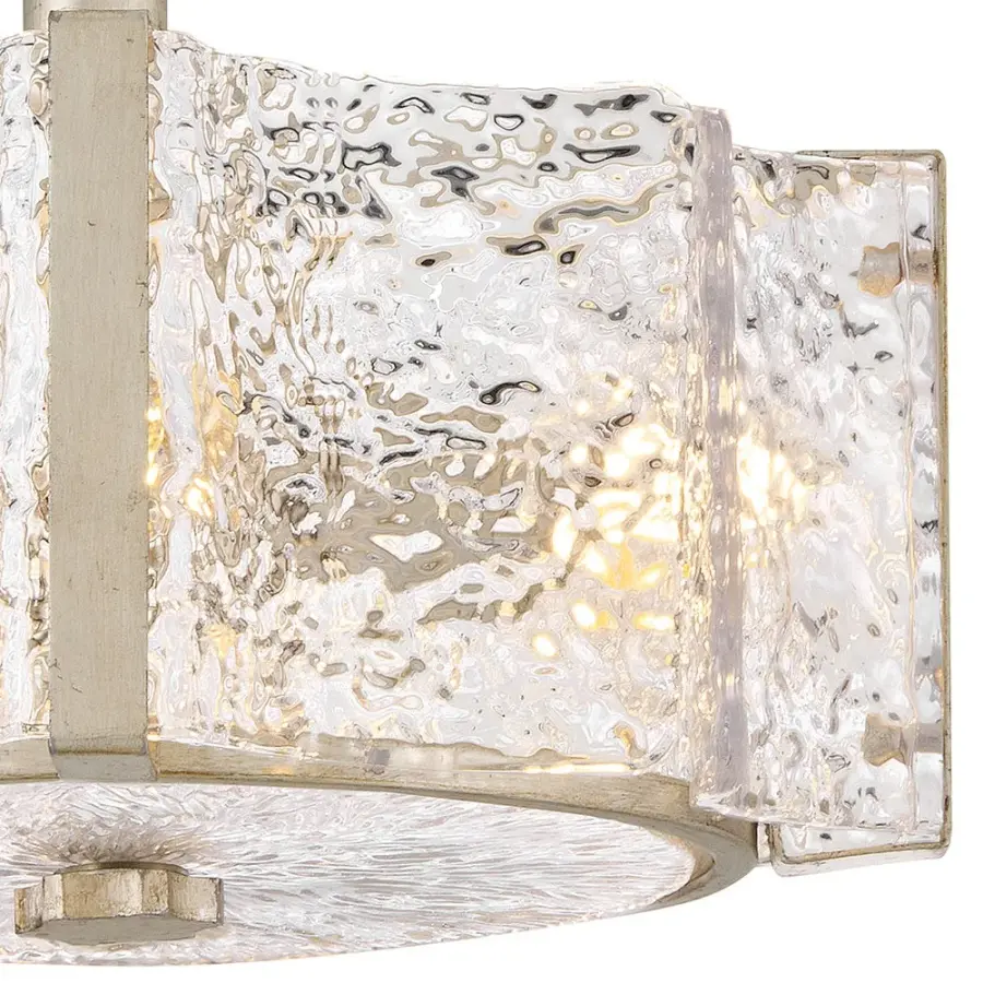 Florian Medium Semi-Flush Mount in Glacial - Image 7