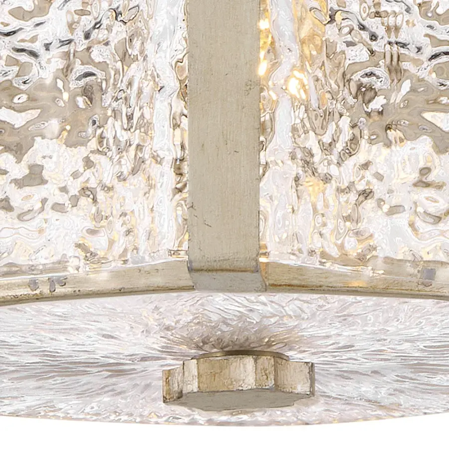 Florian Medium Semi-Flush Mount in Glacial - Image 8
