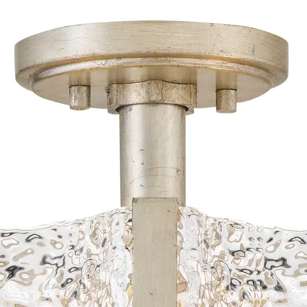 Florian Medium Semi-Flush Mount in Glacial - Image 9