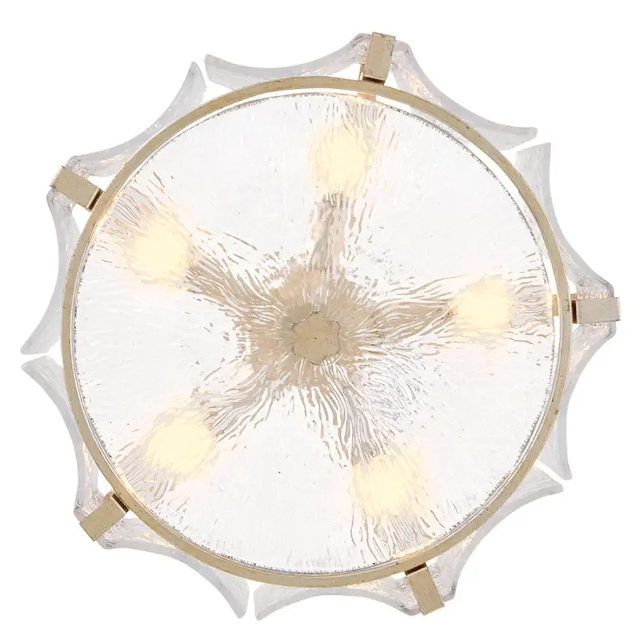 Florian Medium Semi-Flush Mount in Glacial - Image 6