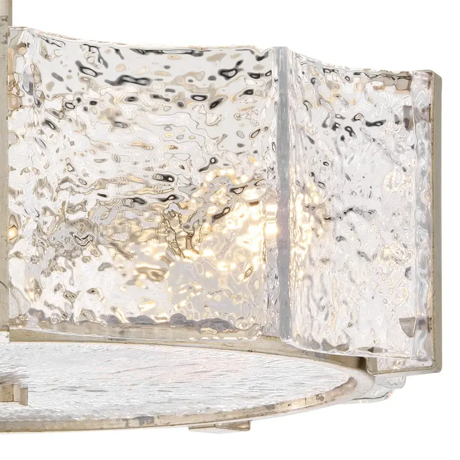 Florian Medium Semi-Flush Mount in Glacial - Image 8