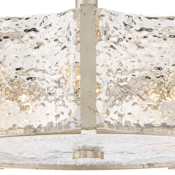 Florian Medium Semi-Flush Mount in Glacial - Image 9