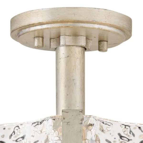 Florian Medium Semi-Flush Mount in Glacial - Image 10
