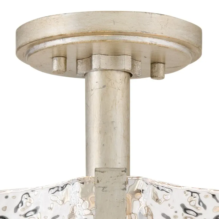 Florian Medium Semi-Flush Mount in Glacial - Image 10