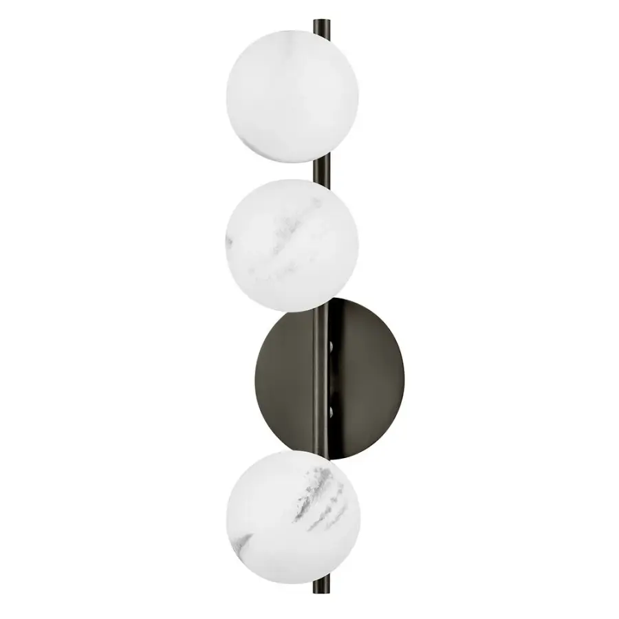 Selene Large Three Light Sconce in Black Oxide - Image 3